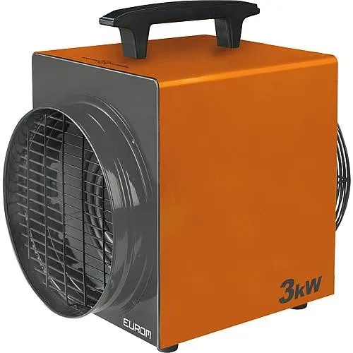 Eurom Heat-Duct-Pro 3kW Werkstattheizung - Werkstatt Heizlüfter mit 3000W, IP24 und Überhitzungsschutz, ideal für große Räume und sorgt für effiziente Wärmeverteilung.