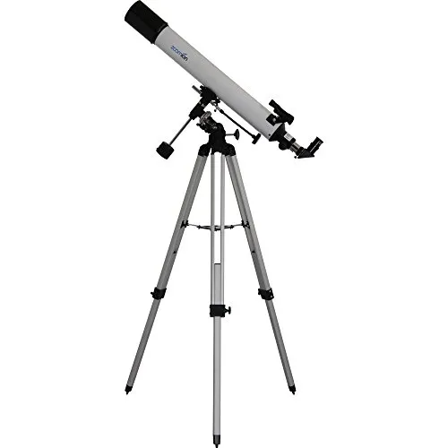 Zoomion Apollo 80/900 EQ Teleskop für Kinder und Einsteiger - Teleskop mit leistungsstarker achromatischer Linse für beeindruckende Mondbeobachtungen. Ideal für Einsteiger und Kinder, inklusive umfangreichem Zubehör für einfache Handhabung.