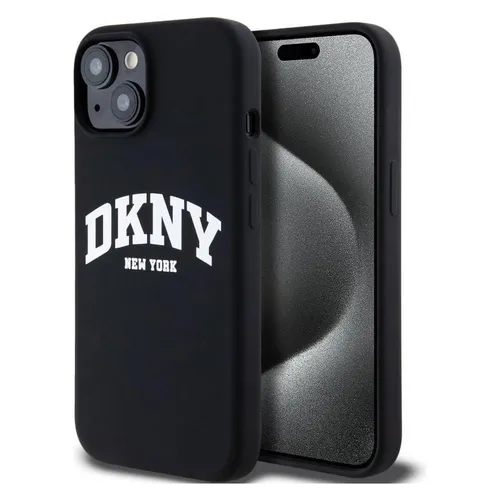 DKNY Liquid Silicone Hardcase für iPhone 11/XR – Schwarz - Stylishes und robustes Hardcase aus Liquid Silicone für iPhone 11/XR. Schützt Ihr Smartphone und bietet gleichzeitig einen eleganten Look mit gedrucktem DKNY-Logo.