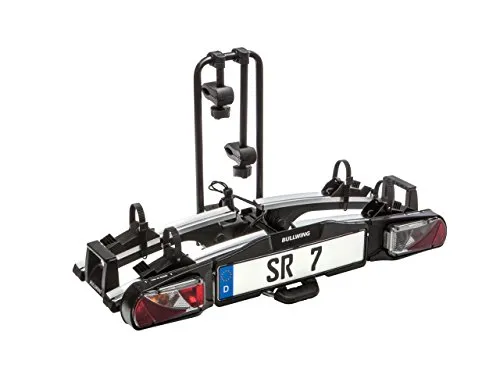 Bullwing SR7 Fahrradträger - für 2 E-Bikes, schnellverschluss und zusammenklappbar, max. Nutzlast 60 kg, komplett vormontiert