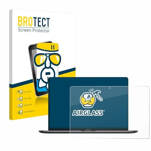 BROTECT Schutzglas für Apple MacBook Pro 13" 2020 Schutzfolie Panzer Folie Glas [Extrem Kratzfest 9H, Anti-Fingerprint, Ultra-Transparent]