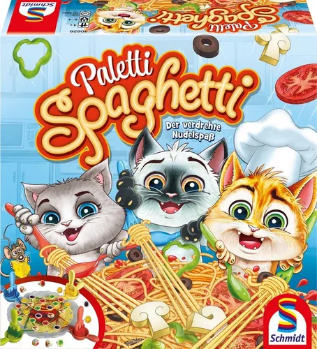 Schmidt Spiele 40626 Paletti Spaghetti - Aktionsspiel für 2-4 Spieler, einfacher Einstieg und Nudelspaß für die ganze Familie ab 4 Jahren