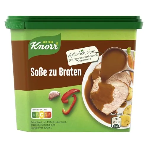 Knorr Würzbasis Soße zu Braten 253 g Dose - Haltbare Brühe & Bratensauce, perfekt für schmackhafte Braten, ohne geschmacksverstärkende Zusatzstoffe und Konservierungsstoffe, ideal für die schnelle Zubereitung.