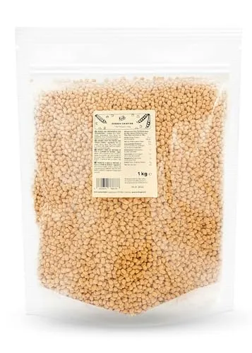 KoRo Erbsenprotein Crispies 70 % - 1 Kg - Vegane Proteinbombe ohne Zuckerzusatz - Pflanzliche Proteinprodukte: Proteinreiche Crisps ohne Farbstoffe oder Konservierungsmittel, ideal als Snack oder für Pancakes, vielseitig und praktisch im Vorteilspack!