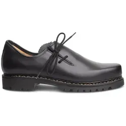 Haferlschuhe Füssen Rindleder schwarz Gr. 8 UK / 42 EU - Hochwertige Haferlschuhe aus schwarzem Rindleder, ideal für traditionelle Anlässe, mit stabiler Verarbeitung für langanhaltenden Tragekomfort.