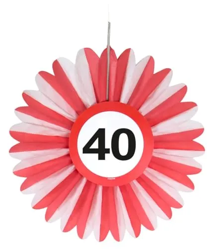 Folat 40. Geburtstag Verkehrsschild 3 Dekofächer