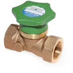 Aba Beul Quickturn Kolbenventil 1'' (DN 25) - Hochwertiges Kolbenventil aus Rotguss für Trink- und Heizungswasser. Mit selbstreinigendem Ventilsitz und ergonomischem Griff für einfache Bedienung. Ideal für zuverlässige Wasserführung.