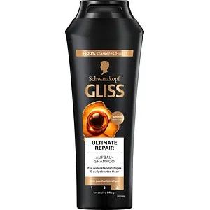 Gliss ULTIMATE REPAIR Shampoo 250 ml - Hochwertiges Shampoo für intensive Pflege, revitalisiert das Haar und sorgt für Geschmeidigkeit. Ideal für geschädigtes Haar.