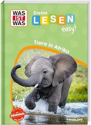 WAS IST WAS Erstes Lesen easy! Tiere in Afrika | Lesestart | Lesen lernen mit Sachwissen | Lesestufe 1