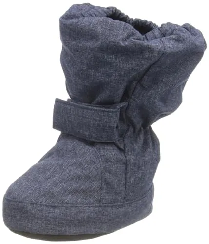 Sterntaler Jungen Babyschuh Stiefel, Blau (melange), 17/18 EU - Baby Stiefel für Jungen, warm gefüttert und ideal für die ersten Schritte im Winter.