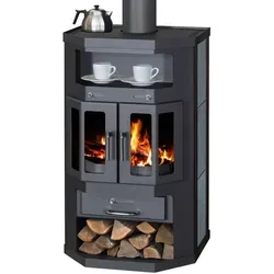 Victoria 05 Kaminofen Taro 2 Speckstein, 10 kW - Kaminöfen mit elegantem Speckstein-Design und geräumigem Brennraum für Holzscheite bis 42 cm. Langlebig, selbstschließend und ideal für gemütliche Abende.