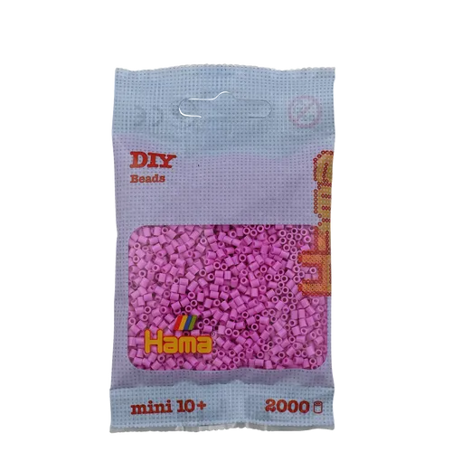 Mini Bügelperlen - Pastell-Pink Hama 501-48 Ø 2,5 mm Perlen Steckperlen 2000