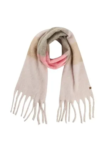 camel active Damen Schal aus weichem Material Beere - Schal für Damen aus weichem Material mit Streifenmuster, lockerem Schnitt und angenehmer Größe von 210 x 30 cm – perfekt für jeden Anlass.