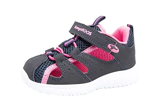 Kangaroos Halbsandalen "KI-Rock Lite EV" in Grau - 26 - Bequeme Halbsandalen mit Klettverschluss für einfachen Einstieg und perfekten Sitz. Ideal für aktive Kinder, robust und langlebig für jeden Tag.