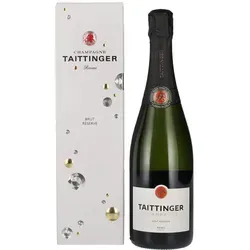 Taittinger Brut Reserve Champagner 0,75l - Eleganter Champagner mit 12,5% Vol., perfekt für feierliche Anlässe und besondere Momente.
