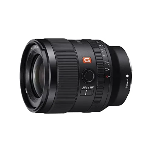 Sony SEL35F14GM-35mm F1.4G Master Objektiv für Vollformat & APS-C(Premium Festbrennweite,lichtstark &kompakt,E-Mount,ideal für Reportage,Porträt &Low-Light,kompatibel mit A7-Serie,ZV-E10,A6400,A6700)