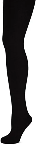 Nur Die Flauschige Baumwolle Strumpfhose Damen, schwarz, L