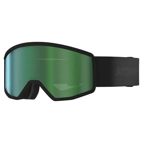 Atomic Goggle Four Skibrille Kinder - Flash Black - Wintersport-Brillen mit Flash Scheibentechnologie für optimale Sicht und Live Fit Rahmen für perfekten Tragekomfort, ideal für junge Skifahrer.