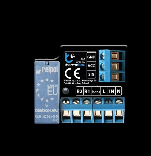 blebox thermoBox Heizungsthermostat für Elektroheizungen / Ventile - WLAN