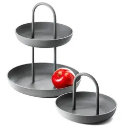 PHILIPPI Piatto Etagere - Moderne Etagere aus pulverbeschichtetem Aluminium und Stahl, bruchsicher und lebensmittelecht. Ideal für stilvolle Präsentationen von Snacks, Obst oder zur Afternoon-Tea-Zeremonie.