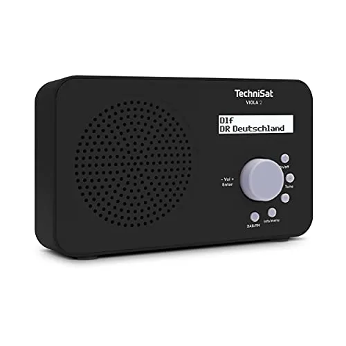 TechniSat VIOLA 2 - Tragbares DAB Radio - Kompaktes Digitalradio für DAB+ und UKW, ideal für Zuhause oder unterwegs. Mit intuitiver Bedienung und Kopfhörerausgang - perfekt als Kinderradio oder Seniorenradio.