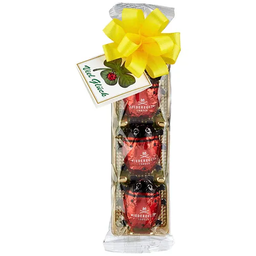 Niederegger Marzipan Glückskäfer 3er Set mit Zartbitterschokolade 45g