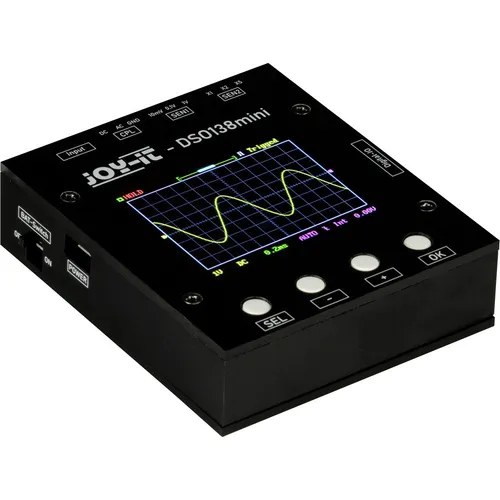 Joy-it Digital-Oszilloskop 200 kHz - Kompakt und Akku-betrieben - Elektrische Messgeräte - Mobiles Digital-Oszilloskop mit 1 MSa/s, ideal für den flexiblen Einsatz dank Akku-Betrieb und 12 Bit Auflösung.