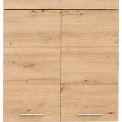 Hängeschrank "Avena", Breiter Badschrank mit verstellbaren Böden - Maße (B/T/H) 73/23/77 cm, asteichefarben B/H/T: 73 cm x 77 cm x 23 cm