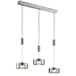 Fischer-Honsel Pendelleuchte, silber - Elegante Beleuchtung für Ihr Zuhause - Lampen & Leuchten - Hochwertige Pendelleuchte in Silber, ideal für stilvolle Akzente. Maße: B: 20 cm, H: 160 cm, T: 20 cm.