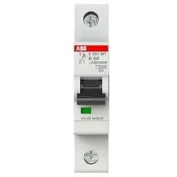 ABB Stotz S&J Sicherungsautomat S201MT-B60 - Sicherungsautomat 10kA, 60A, 1-polig für zuverlässigen Schutz in elektrischen Anwendungen. Mit kompakter Bauform und hoher Schaltleistung für den professionellen Einsatz.
