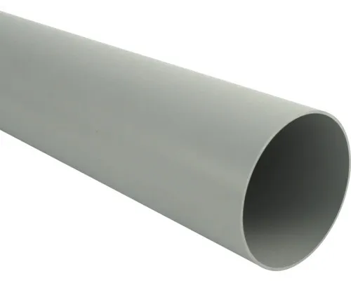 Marley Fallrohr Kunststoff rund Fenstergrau RAL 7040 Ø 75 mm L= 2500 mm