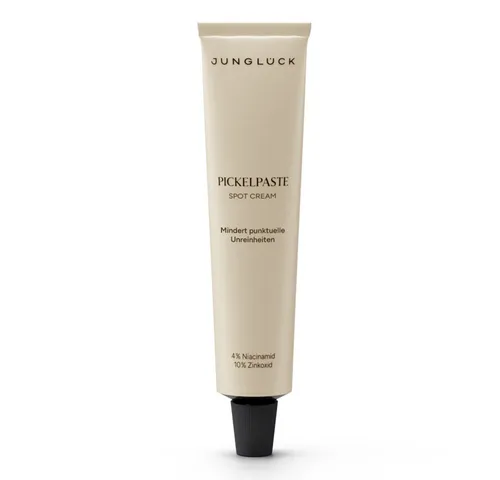 JUNGLÜCK Pickelpaste - Vegan - Gesicht Concealer, punktuelle Zink-Paste zur gezielten Bekämpfung von Pickeln und Unreinheiten, beruhigt die Haut und wirkt entzündungshemmend.