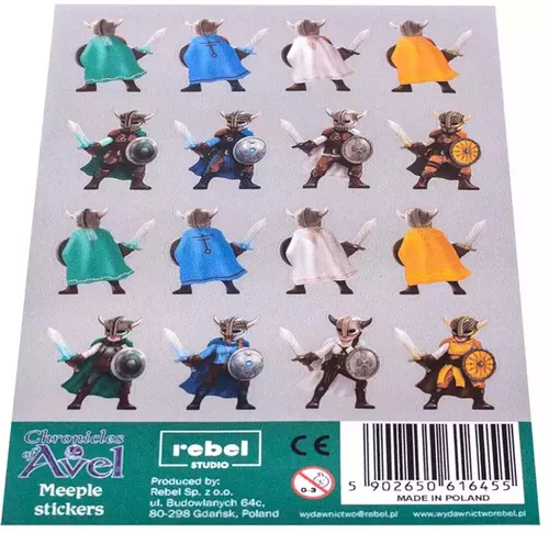 Kroniki zamku Avel. Naklejki na meple (dodatek) Rebel 5902650616455