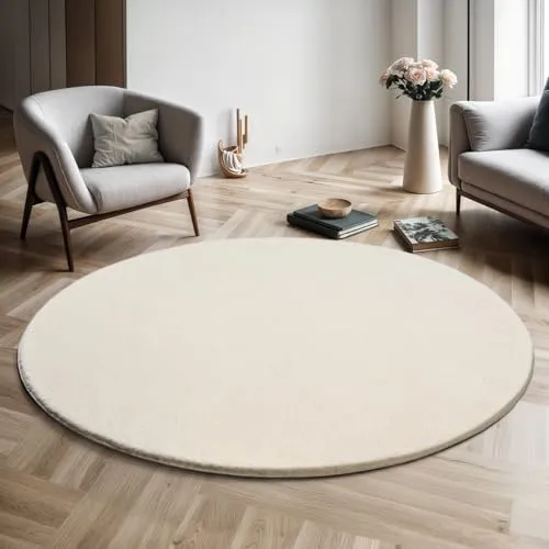 the carpet Relax Moderner Flauschiger Kurzflor Teppich - Teppich mit Anti-Rutsch Unterseite, super soft und waschbar bis 30 Grad, ideal für Wohnzimmer oder Kinderzimmer.