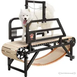 VEVOR Hundelaufband für mittelgroße Hunde – Indoor-Laufmaschine bis 100kg - Agility Training: Robuste Indoor-Laufmaschine aus Kohlenstoffstahl, ideal für die Fitness von mittelgroßen Hunden bis 100 kg. Perfekt für schlechtes Wetter!