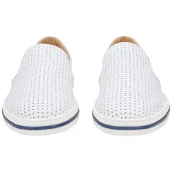 Galizio Torresi 440810A 19927 Slipper Weiß 45 EU - Sneaker aus hochwertigem Leder, sportlich und bequem, ideal für lässige Outfits und den täglichen Gebrauch.