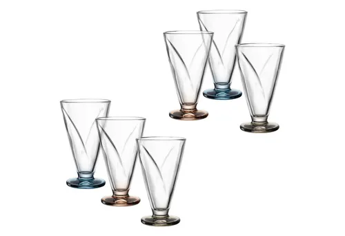 Leonardo Eisschale "CONO, 360 ml, 6er-Set", stilvolle Glas-Eisbecher - Genieße deine Desserts stilvoll mit den eleganten Eisschalen CONO. Ihr modernes Design und die konische Form machen sie zum perfekten Highlight auf jedem Tisch. Ideal für besondere Anlässe oder den täglichen Genuss.