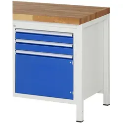 Rau Schubladenschrank Modell L3.5 - Unterbauschrank mit 2 stabilen Schubladen und Flügeltür, ideal für optimalen Stauraum und einfache Organisation. Qualität Made in Germany, 5 Jahre Garantie.