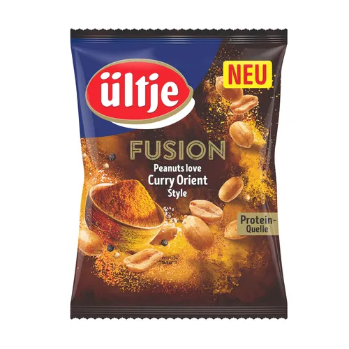 Ültje Fusion Curry Orient Style Erdnusskerne mit Currygeschmack 150g