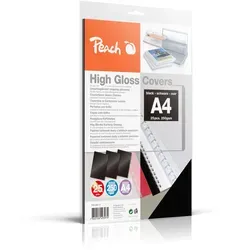 Peach Deckblätter A4 | 250g/m2 | 25 Stück | schwarz | PB100-17
