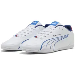 PUMA BMW M Motorsport Catch Sneakers für Erwachsene 43, Weiß - Stylische Sneakers mit flachem Absatz und regulärer Breite. Ideal für den Alltag, mit markantem BMW Motorsport Branding und bequemem Schnürsenkelsystem.