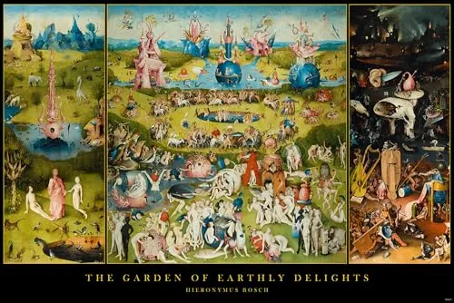 Close Up Hieronymus Bosch Poster Garden of Earthly Delights (91,5cm x 61cm)