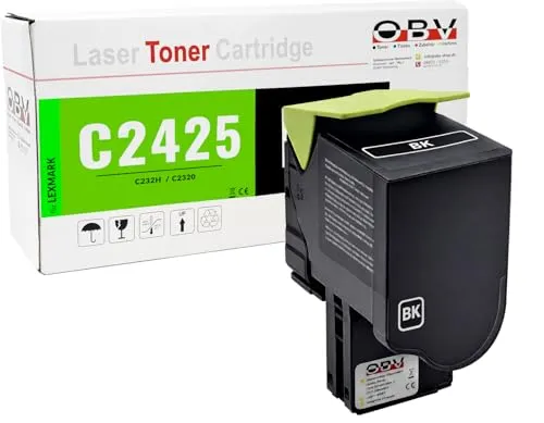 Lexmark C2425 MC2640 Toner – Kompatibel, Schwarz, 1.000 Seiten - Toner für Lexmark-Drucker – hochwertige, kompatible Alternative zum Original C2320K0. Ideal für den täglichen Einsatz mit gestochen scharfen Ausdrucken und einer Reichweite von 1.000 Seiten.