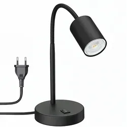 Tischleuchte WAIKA mit Schwanenhals und Dimmer - Tischleuchten mit flexiblem Schwanenhals und 3-Stufen-Dimmer für individuelle Beleuchtung, ideal für Schreibtisch oder Nachttisch.