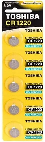Pack of 5 Batterien ofbutton toshiba cr1220/ 3v
