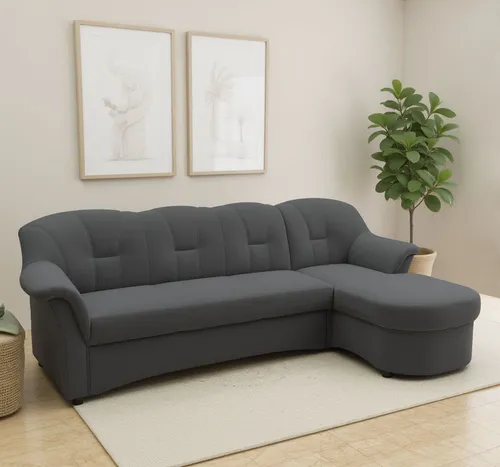 DOMO collection Ecksofa FLORES Schlafsofa, 233x142x86 cm, L-Form, whlw. mit Bettfunktion, whlw. mit Federkern