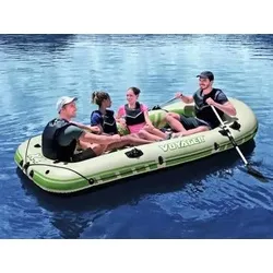 Schlauchboot VoyagerTM X4 3.50 m - Schlauchboot mit Schnellverschlussventil für eine mühelose Entleerung und schnelles Verstauen, ideal für Abenteuer auf dem Wasser.