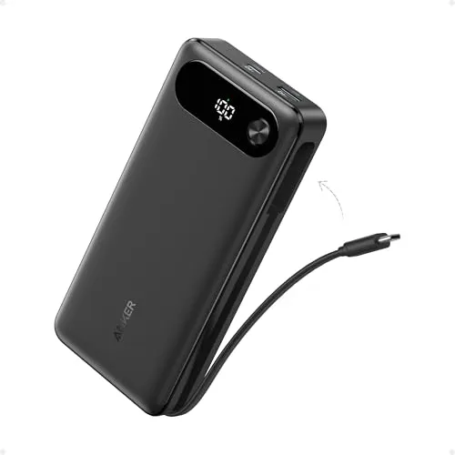 Anker Powerbank 20.000mAh - 87W Max Schnelllade-Akku - Powerbanks - Lade bis zu 3 Geräte gleichzeitig mit 87W! Ideal für schnelles Laden von MacBook, iPhone und mehr – perfekt für unterwegs!