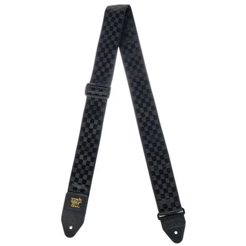 Black Checkers Jacquard Strap