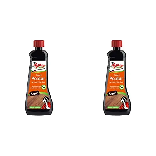Poliboy Fixneu Möbelpolitur Dunkel - 1000ml für dunkle Oberflächen - Effektive Holzpflege zur Auffrischung und Renovierung von Möbeln. Entfernt hartnäckige Verschmutzungen und schützt das Holz mit hochwertigen Ölen. Made in Germany, ideal für alle dunklen lackierten Hölzer.